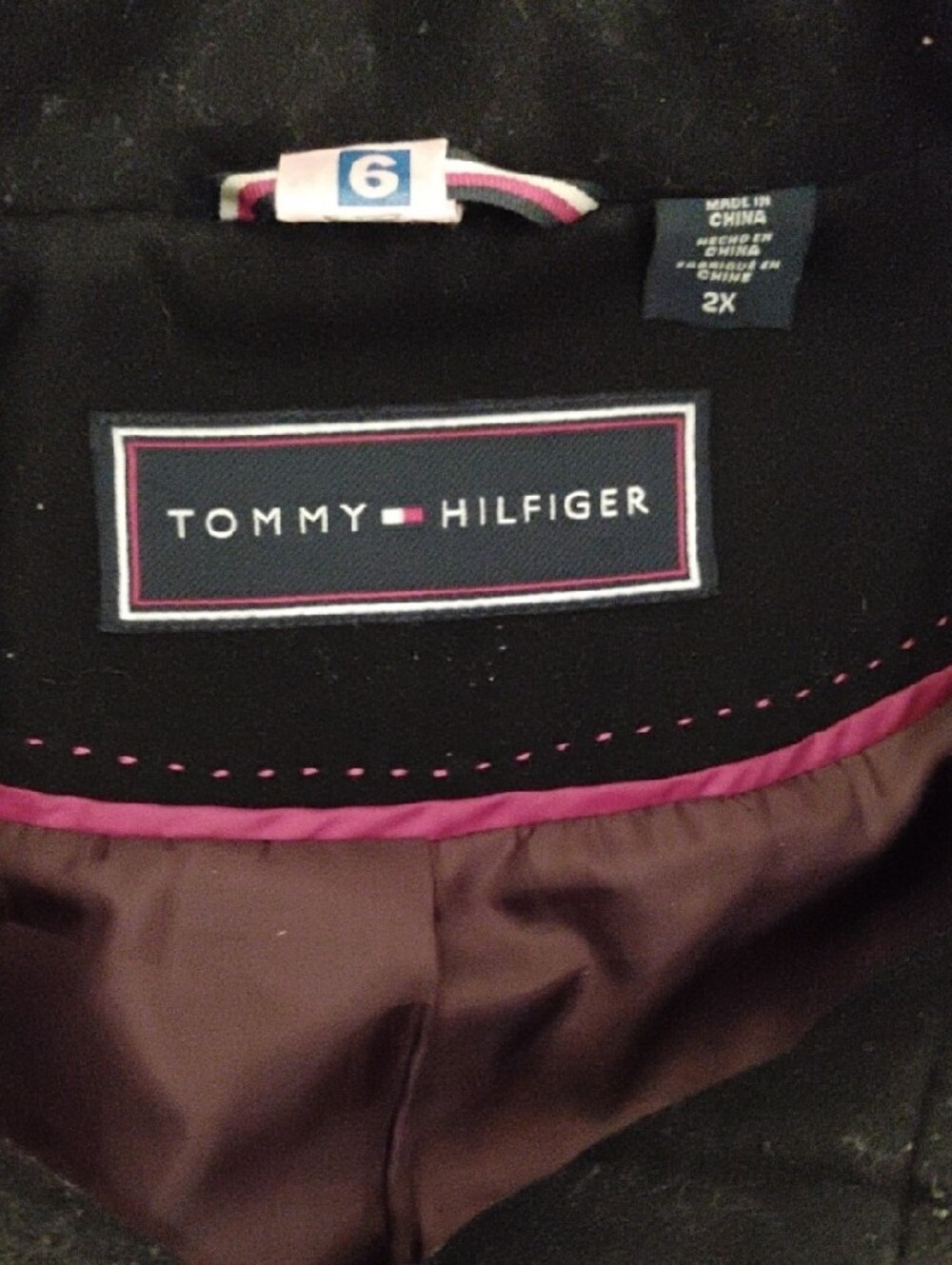 Tommy Hilfiger Black Toggle Pea Coat with Hood - Picture 2 of 3